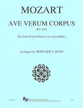 AVE VERUM CORPUS FRENCH HORN QUARTET cover